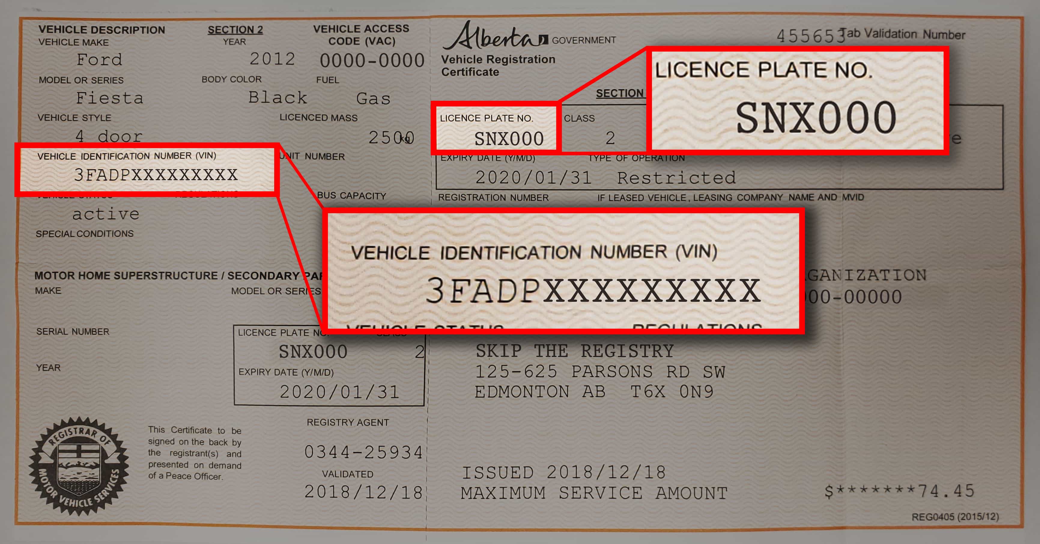 Vehicle Registration